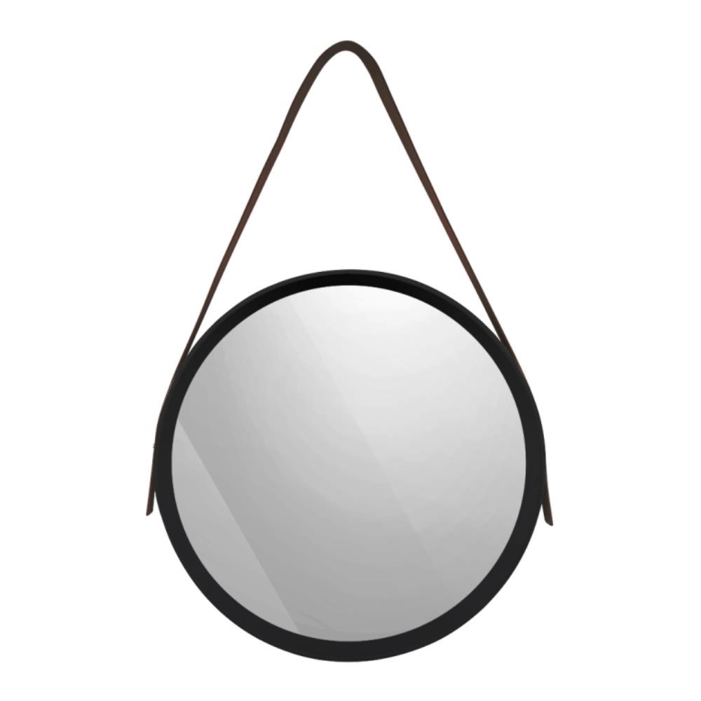 Зеркало настенное на ремне Манхэттен, D395, черный
