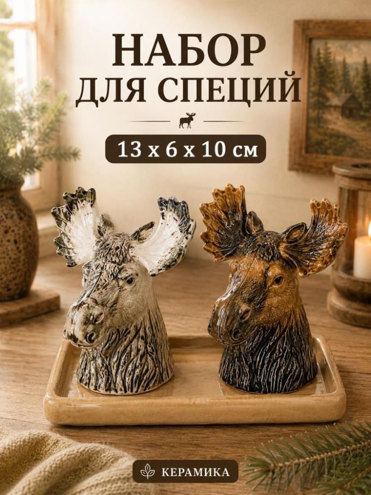 Набор д/специй 2 пр. 13,5*6,5*10,5 см Набор д/специй 2 пр. 13,5*6,5*10,5 см