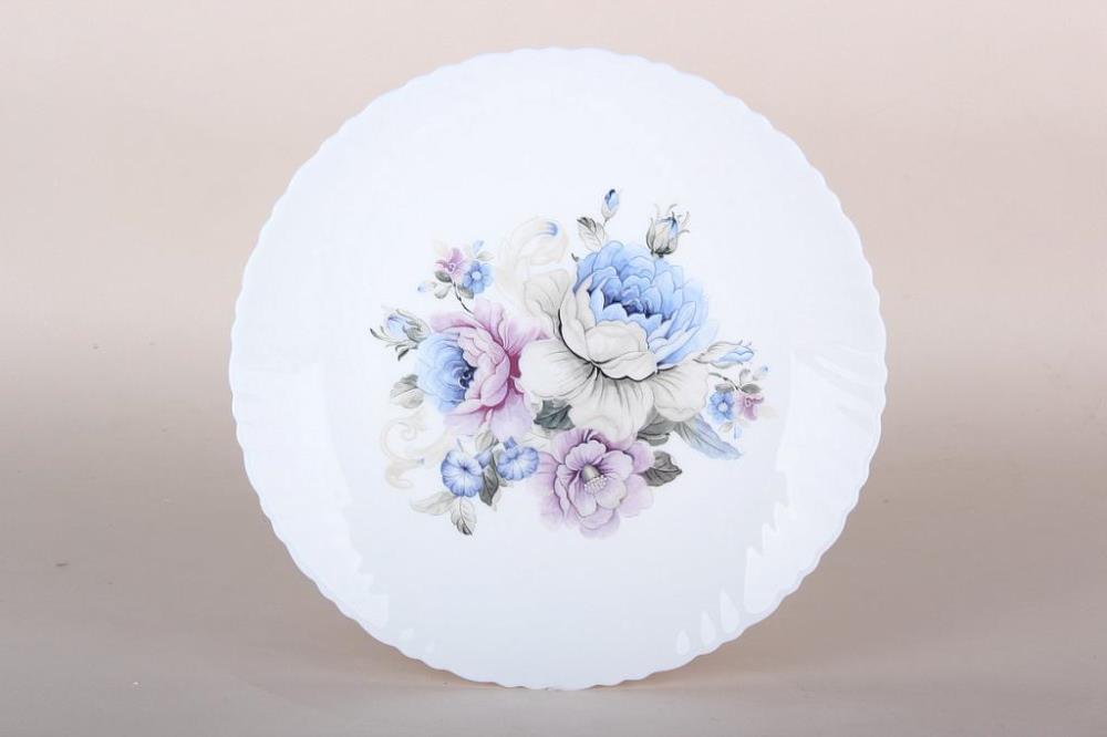 Blue flowers Тарелка плоская 24 см  кратно 6