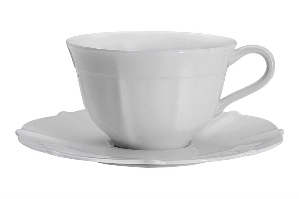 Пара чайная, 1 перс, 2 пр, 250 мл, фарфор F, белая, Lotus white