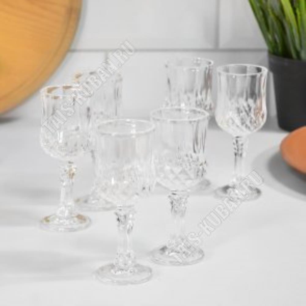 3200 LXZS Набор 6 рюмок 50 мл d-4,5 см  h-11,4 см в упаковке