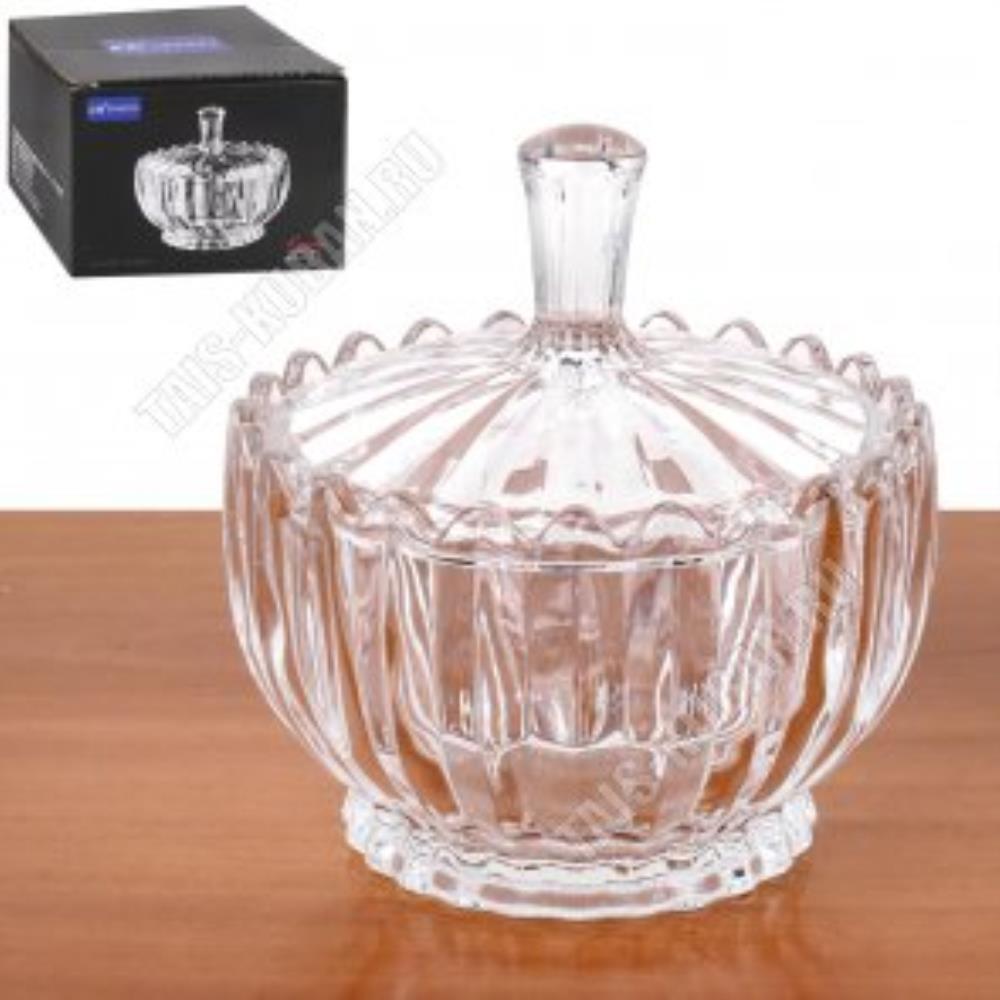 608 DM Ваза для конфет/печенья d-15 см, h-16 см в упаковке