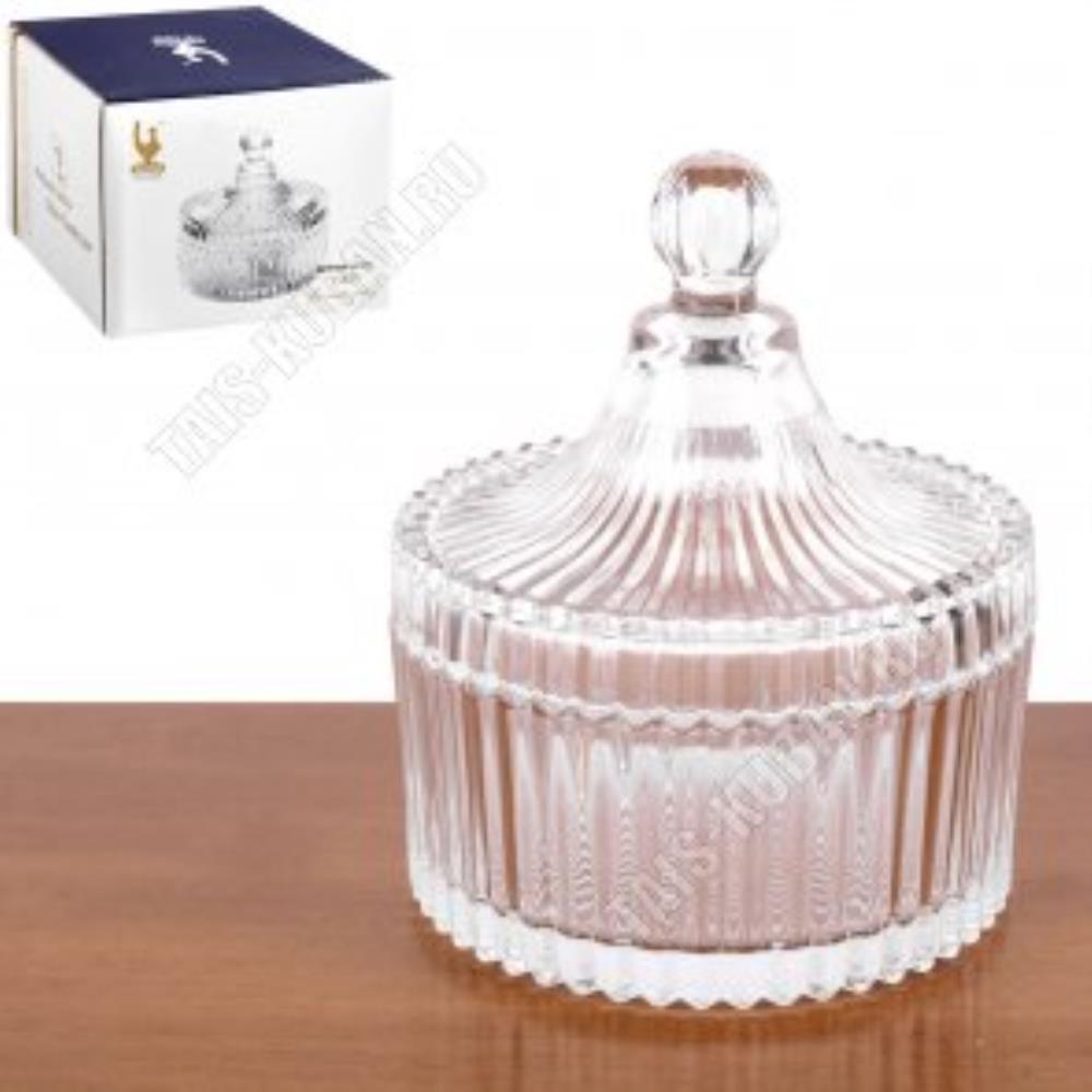 033 TG Ваза для меда/варенья d-11 см, h-13 см в упаковке