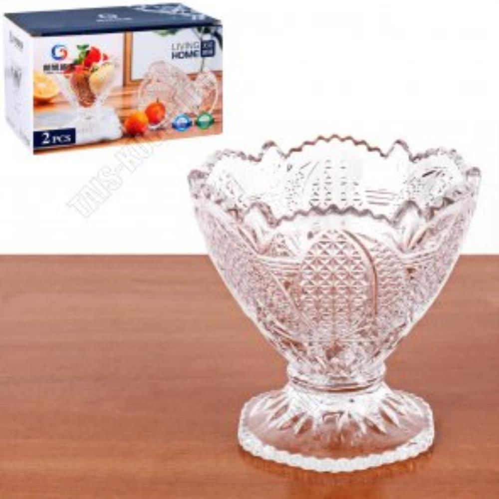 6003 LX Набор 2 креманок 190 мл, h-10 см, d-10 см в упаковке