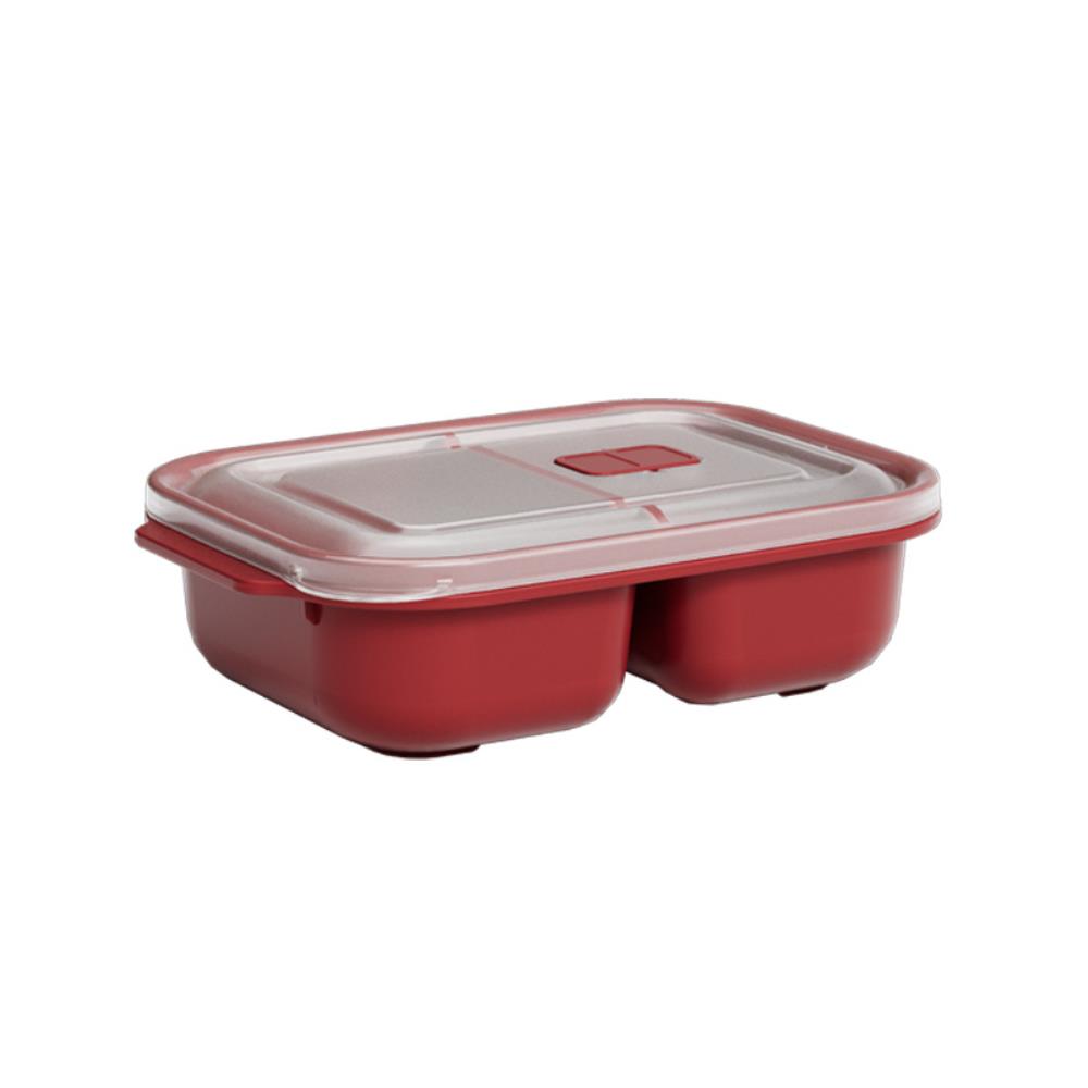 Контейнер для СВЧ с клапаном  2*600 мл (24шт) антрацит