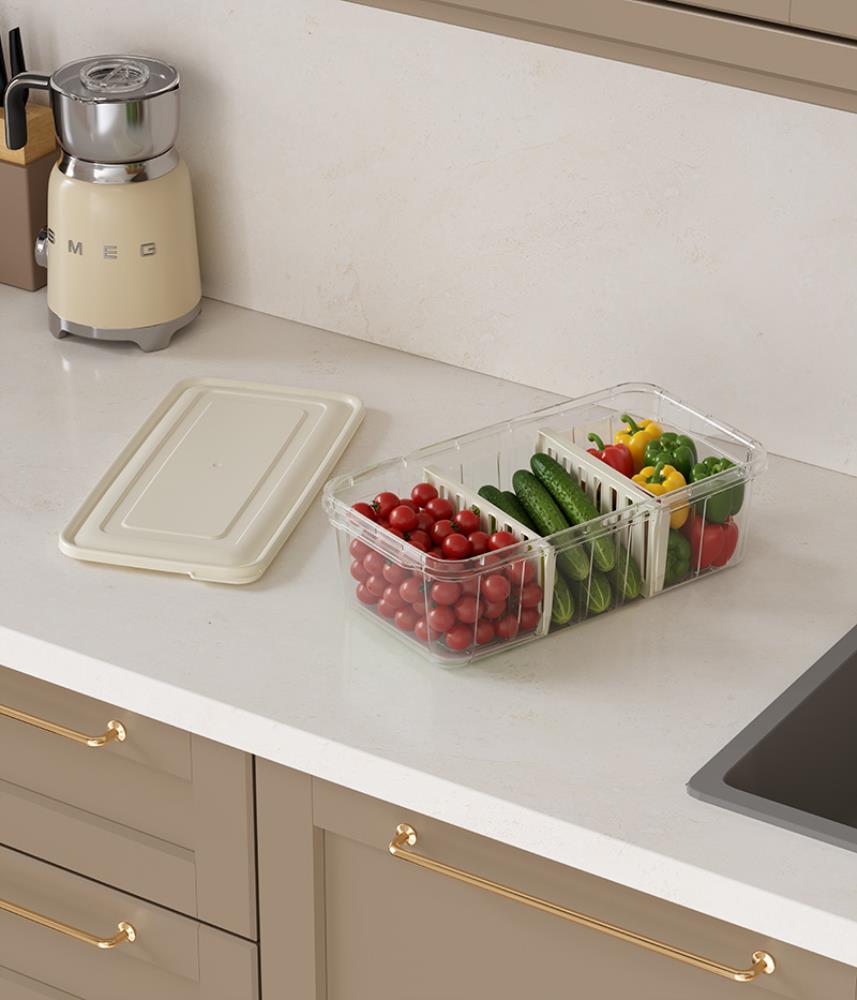 Контейнер д/холодильника со сьемными разделителями 373*193*110 (24)шт