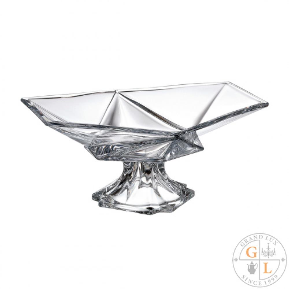 Crystalite Bohemia Origami Фруктовница на ножке 35 см