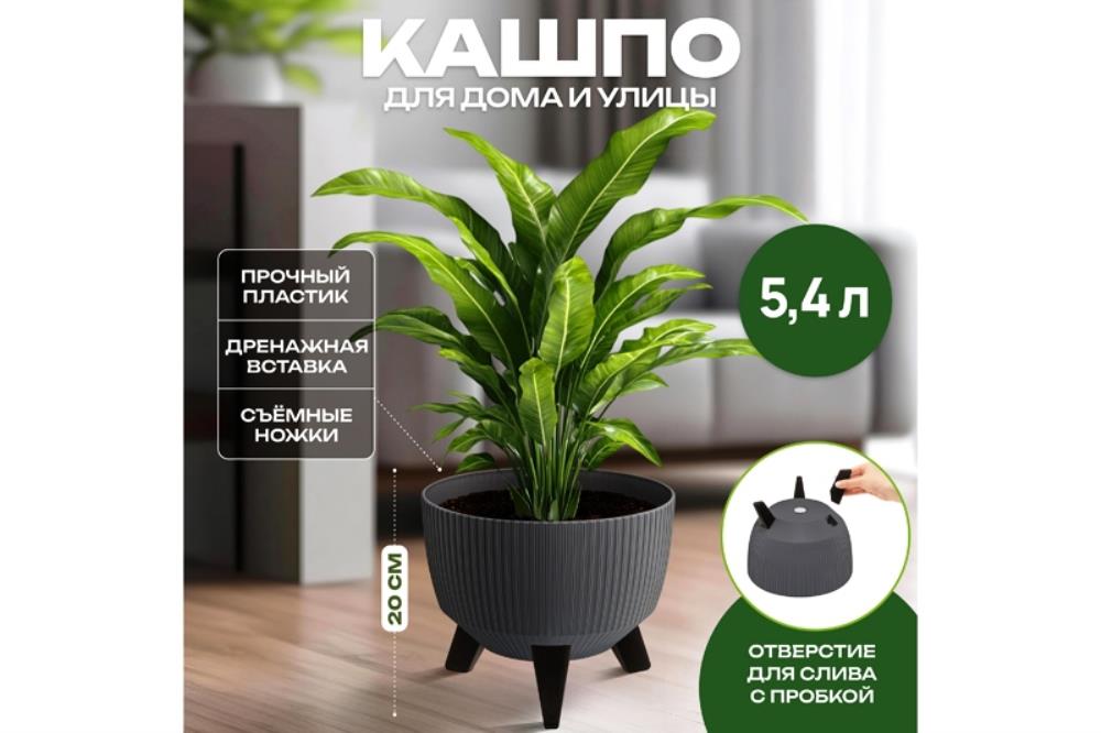 Кашпо 5,4 л 24*24*20 см Кашпо 5,4 л 24*24*20 см