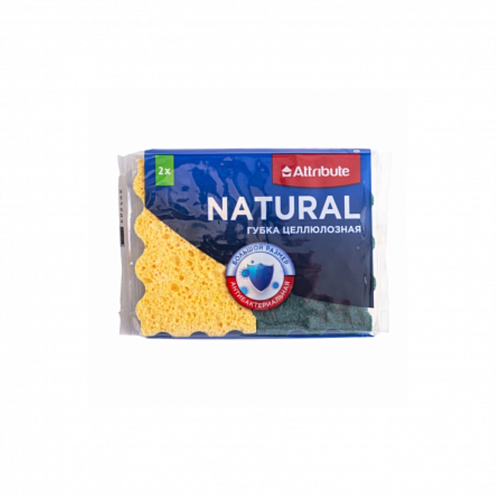 NATURAL Губка целлюлозная 2шт