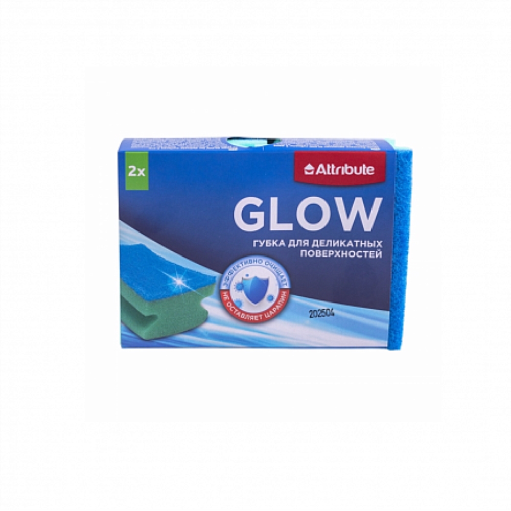 GLOW Губка для деликатных поверхностей 2шт