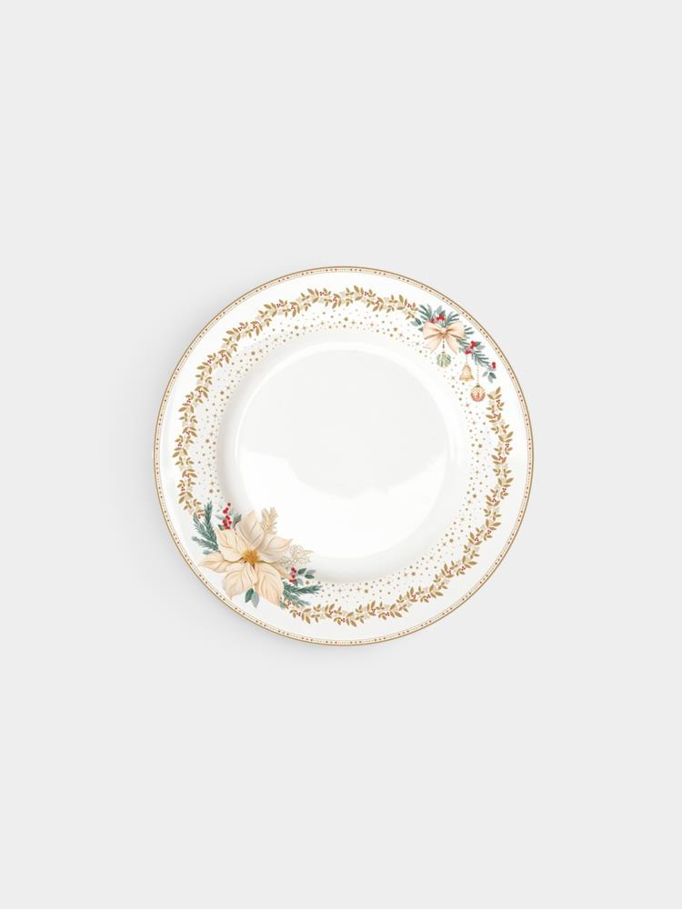 Тарелка обеденная, 26,5 см, фарфор P, белая, Цветок, White Elegance Тарелка обеденная, 26,5 см, фарфор P, белая, Цветок, White Elegance