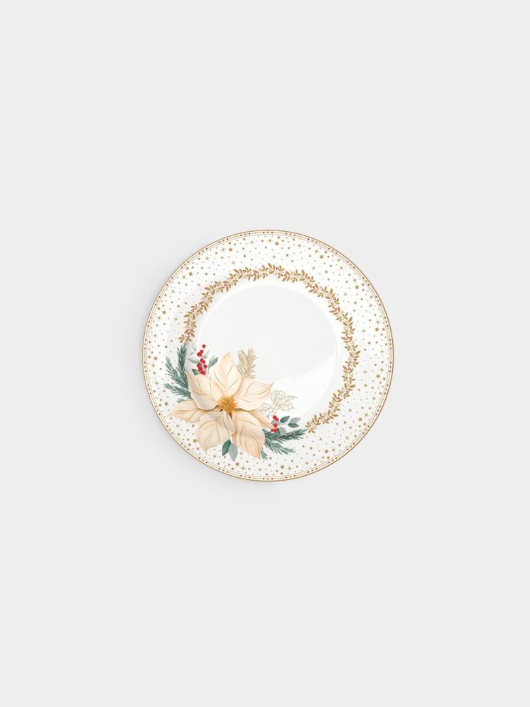 Тарелка десертная, 19 см, фарфор P, белая, Цветок, White Elegance Тарелка десертная, 19 см, фарфор P, белая, Цветок, White Elegance