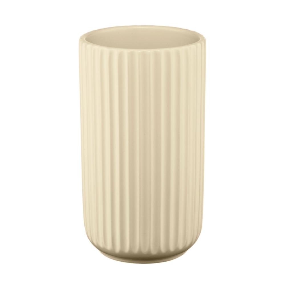 Декоративная ваза Рельеф, Д125 Ш125 В220, пудровый