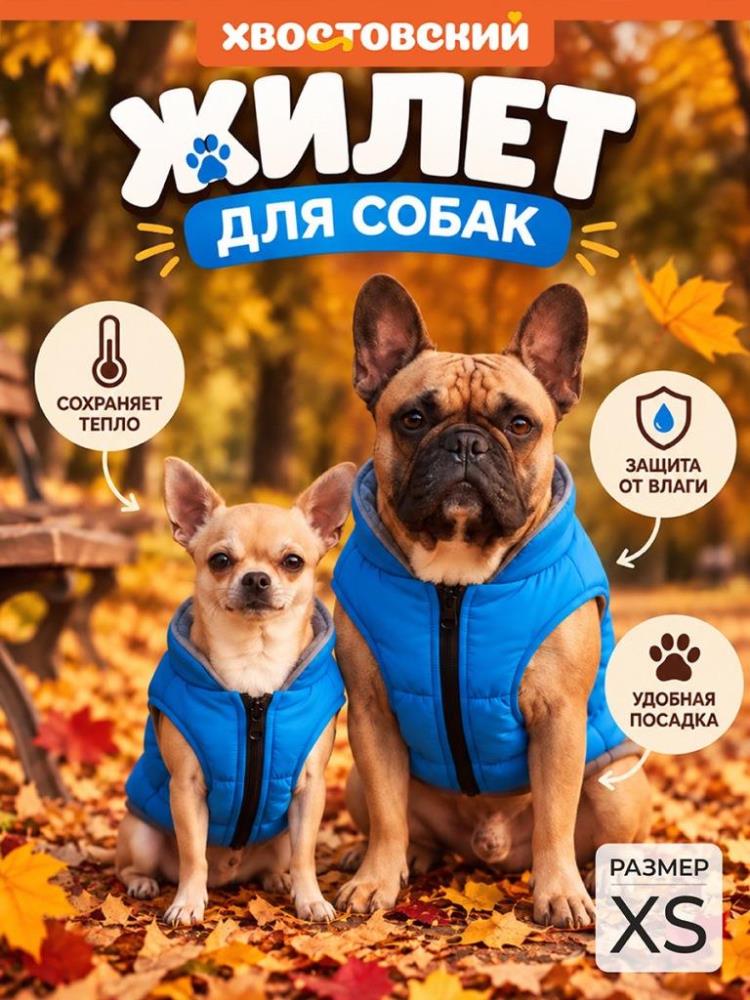 Жилетка для собак XS, синий Жилетка для собак XS, синий