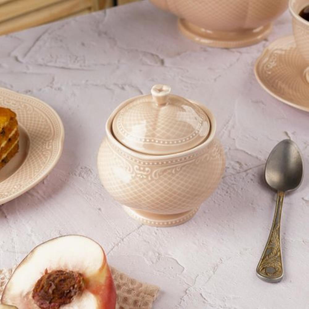 Aristocrat-Peach Tea Сахарница 200 мл, фарфор, Noble