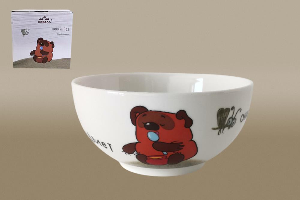 Винни-Пух Конфетница 610мл/14см ф.круг п/уп фарфор кратно 1