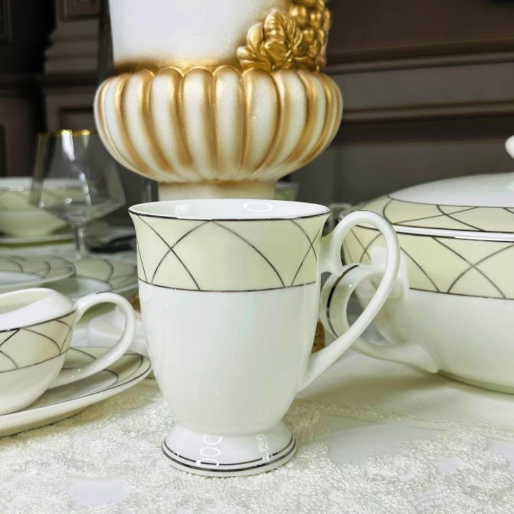 145-436 Кружка 350 мл PANDORA CREAM в под.уп.(х36)Костяной фарфор