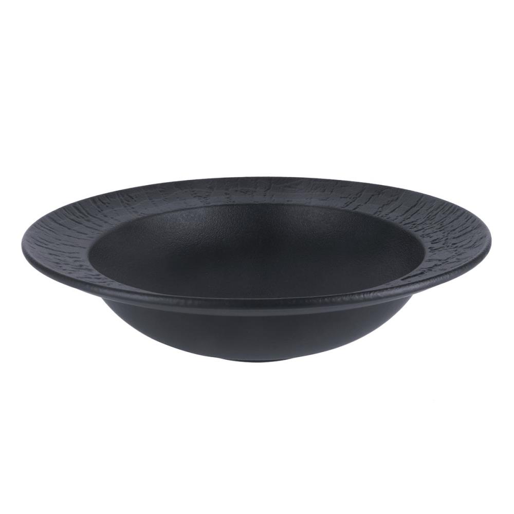 Black Raw Wood Тарелка для пасты,супа,салата d=27см, h=7см, 1000 мл, P.L. - ProffCuisine