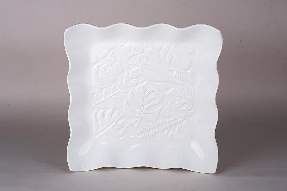 Тарелка обеденная 25.5х25.5см ф.квадрат  фарфор кратно 4