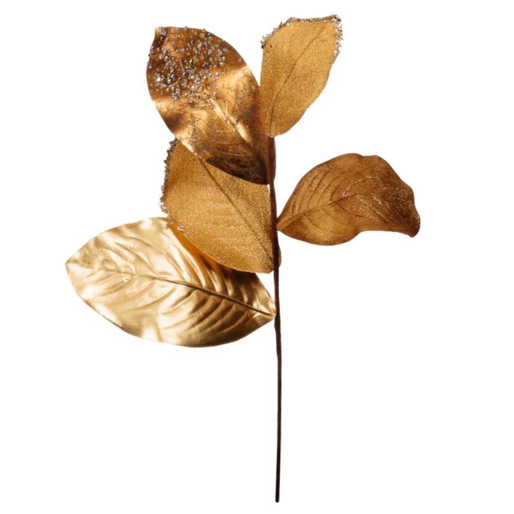 Искусственное растение, золотой металл, В 580 мм