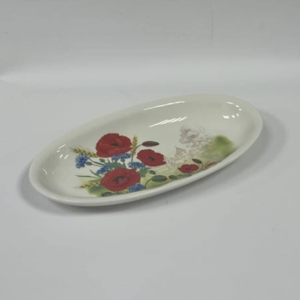 60288 Блюдо сервировочное овальное Серия Цветущие Маки LR (х24)