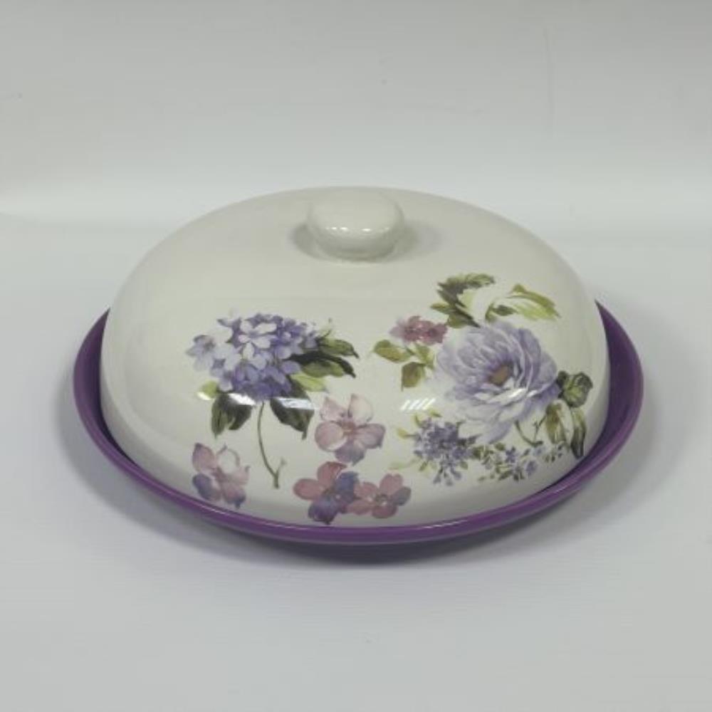 60257 Блюдо д/блинов 23,8х11см Розовый сад LR (х12)