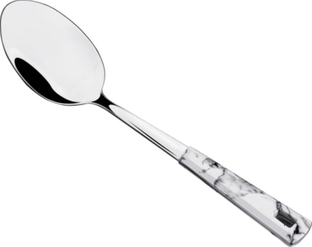 93-TO-MB-01 Ложка кулинарная, Linea MARMO BIANCO нержавеющая сталь, полипропилен 93-TO-MB-01 Ложка кулинарная, Linea MARMO BIANCO нержавеющая сталь, полипропилен