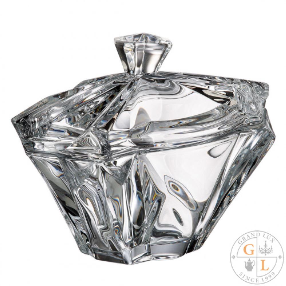 Crystalite Bohemia Enigma Конфетница с крышкой 22см