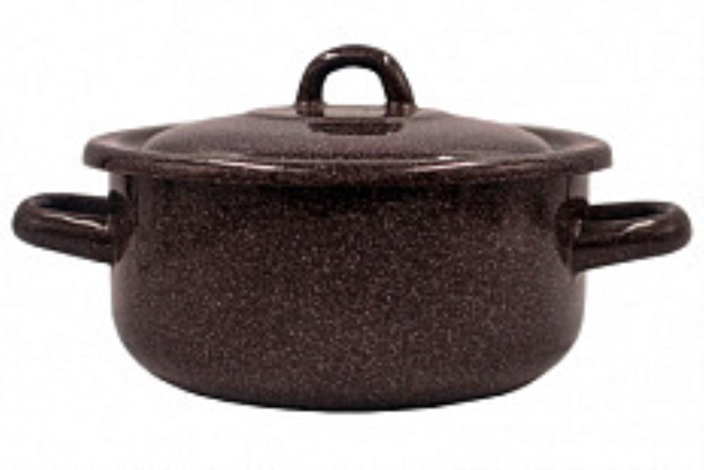 Кастрюля эмал цил 1,45л без рис