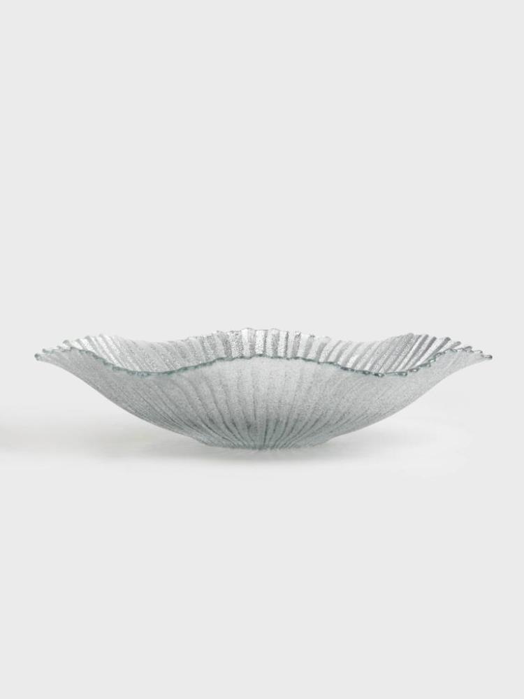 Ваза для фруктов, 32х7 см, стекло, серебристая, Avila Ваза для фруктов, 32х7 см, стекло, серебристая, Avila