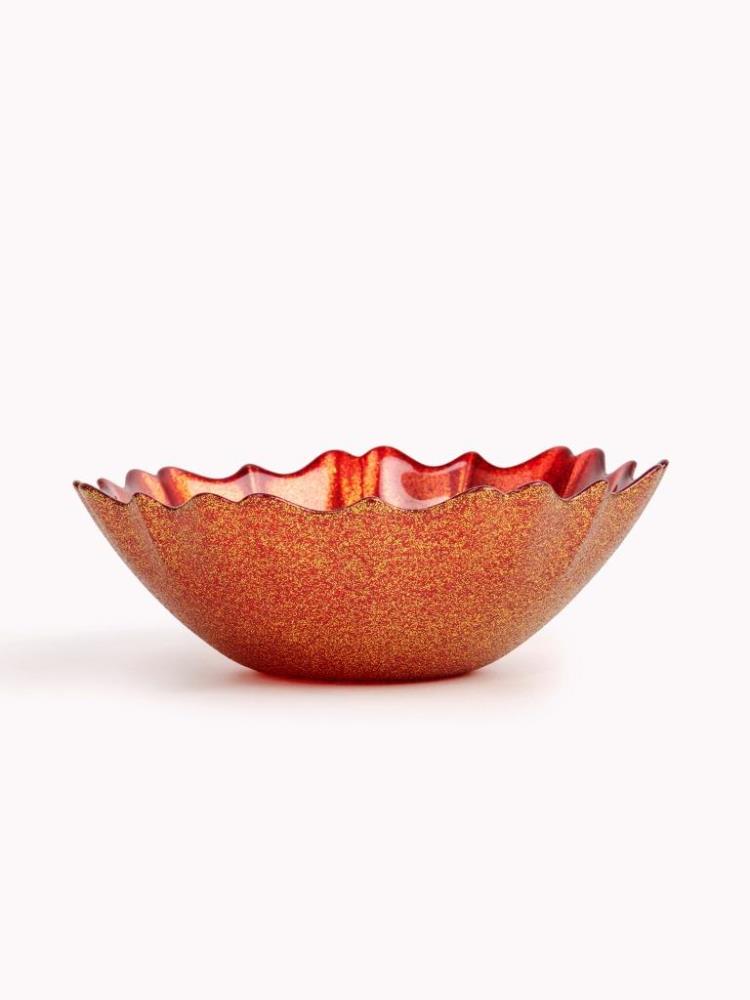 Салатник, 16х5 см, 450 мл, стекло, красный, Seville Салатник, 16х5 см, 450 мл, стекло, красный, Seville