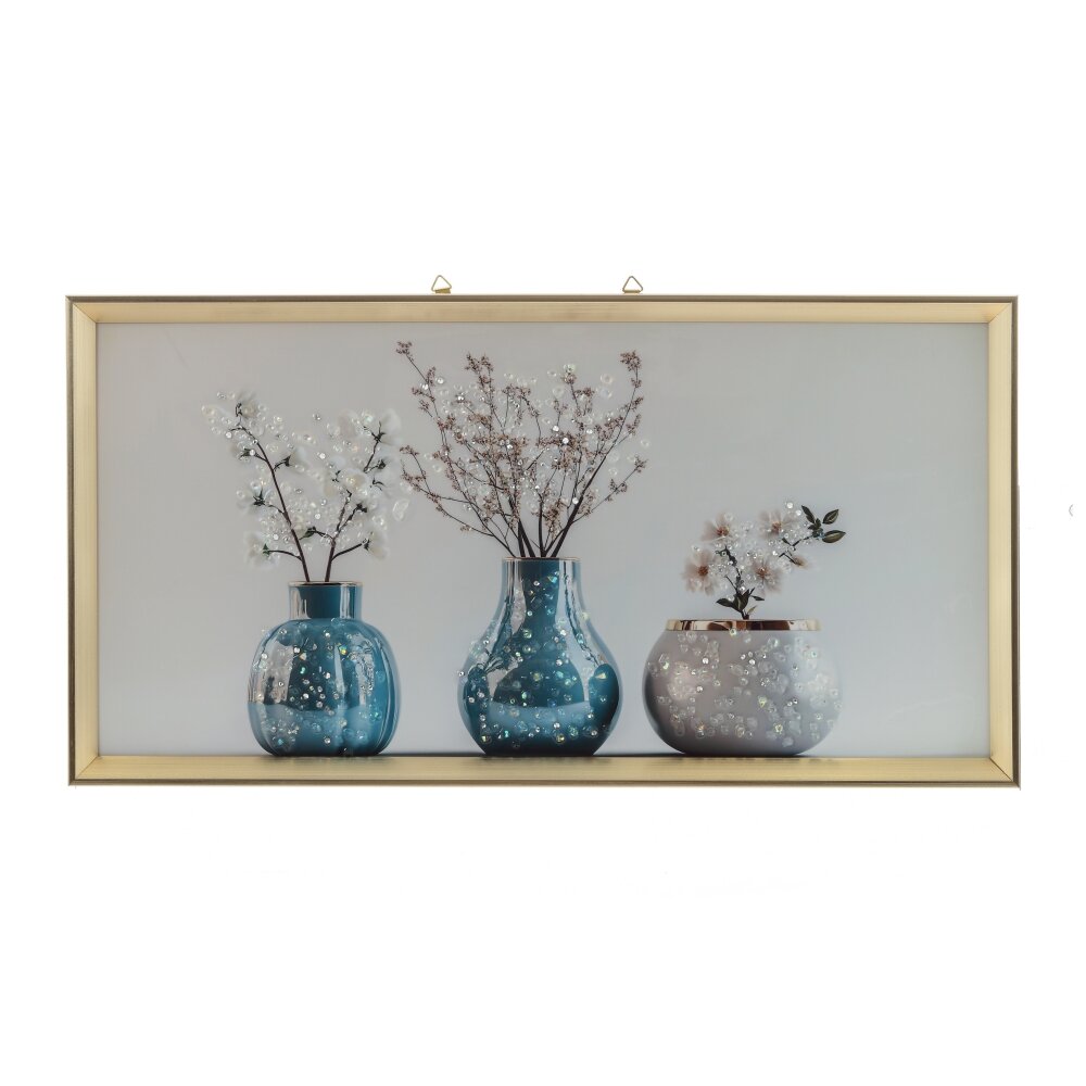 Панно с кристальным декором, L62,5 W2,5 H32,5 см Панно с кристальным декором, L62,5 W2,5 H32,5 см