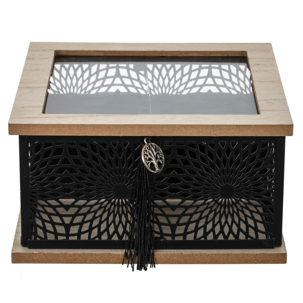 Шкатулка для чайных пакетиков, L18 W18 H10 см Шкатулка для чайных пакетиков, L18 W18 H10 см