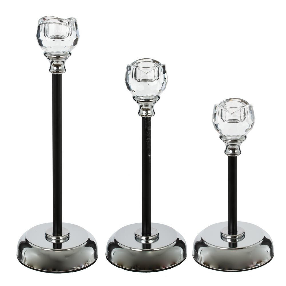 Набор из 3-х подсвечников, L26 W11 H26/25 см