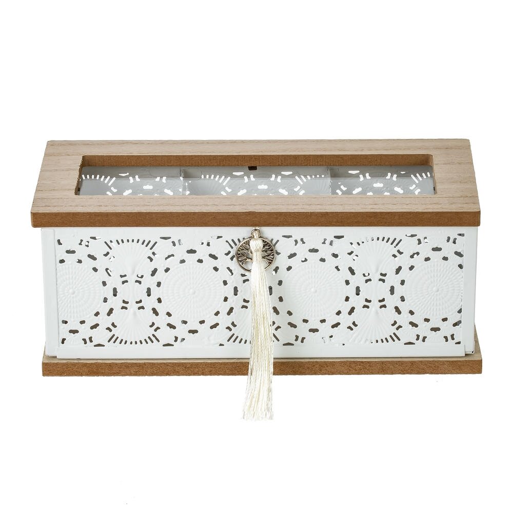 Шкатулка для чайных пакетиков, L22 W8,5 H9 см Шкатулка для чайных пакетиков, L22 W8,5 H9 см