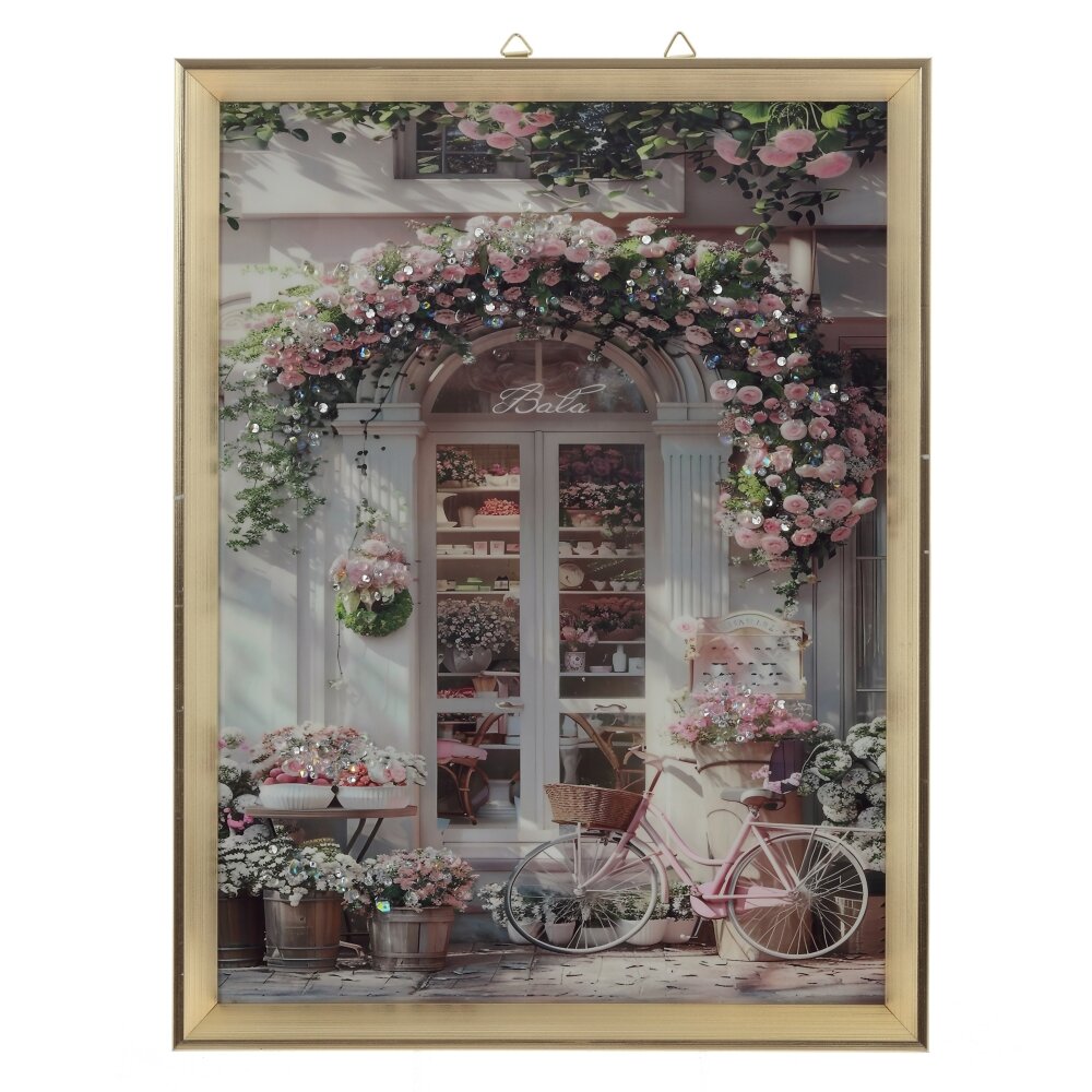 Панно с кристальным декором, L32,5 W2,5 H42,5 см