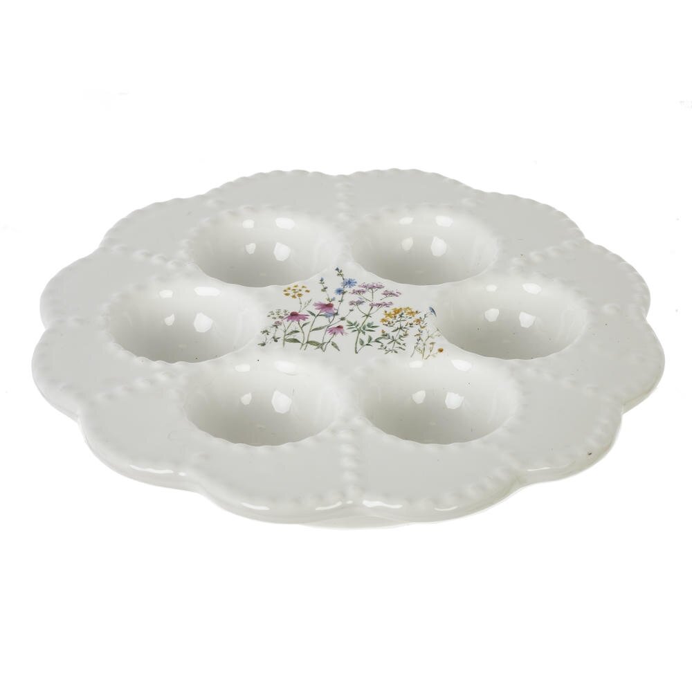 Тарелка для 6-ти яиц, L21 W21 H3,5 см