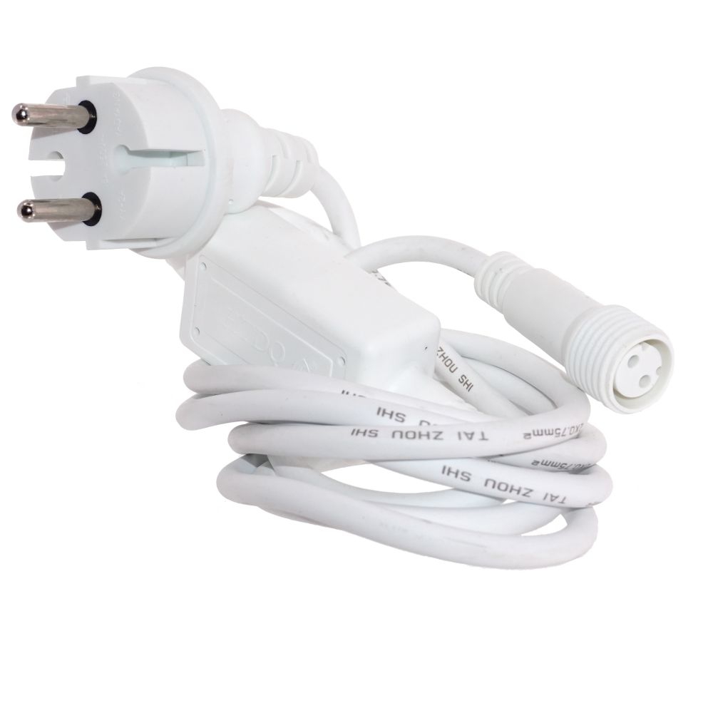 Шнур с адаптером и вилкой для уличной гирлянды, D 0,5 см L150 W3 H2 см