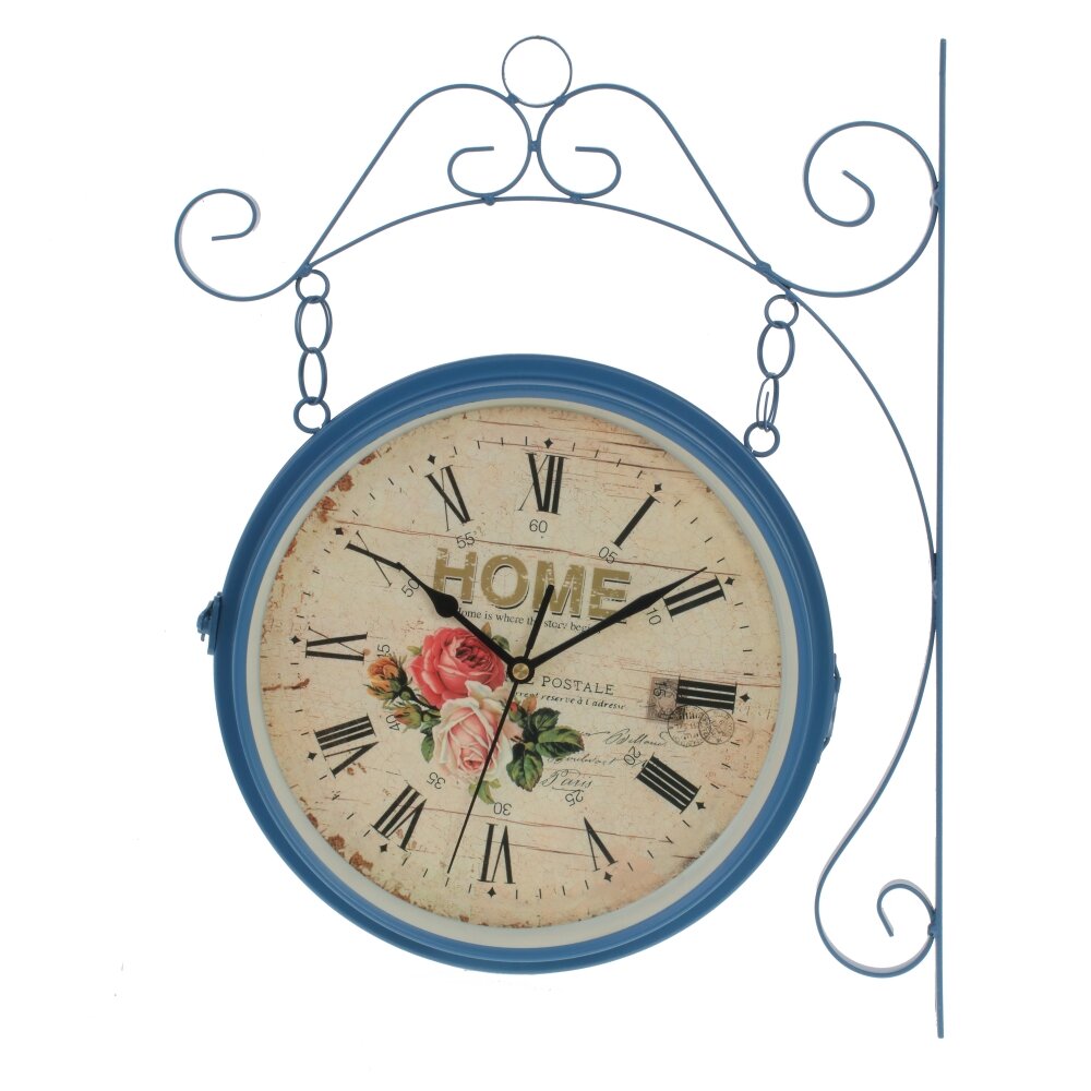 Часы настенные декоративные двусторонние, L32 W9 H43 см