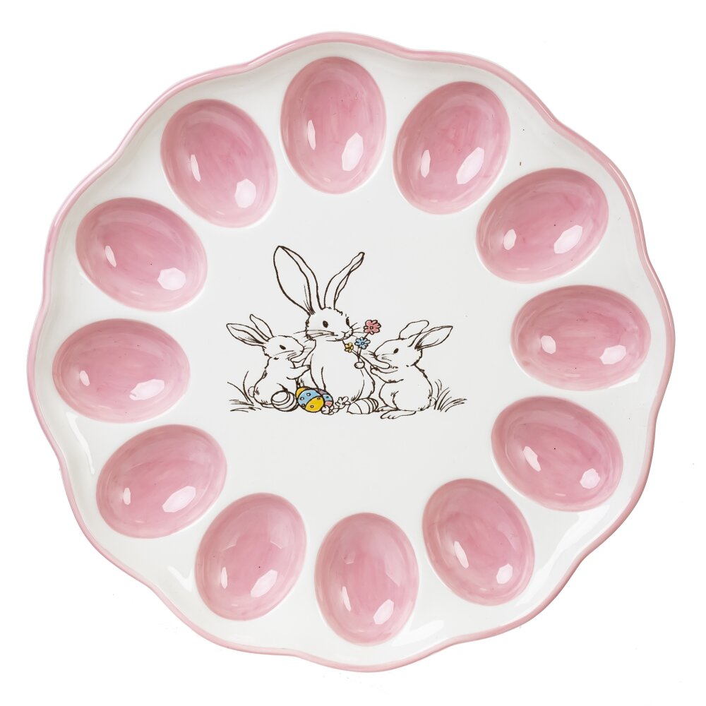 Тарелка для 12-ти яиц, L26 W26 H2,5 см Тарелка для 12-ти яиц, L26 W26 H2,5 см