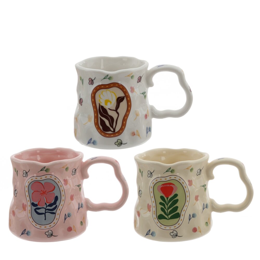 Кружка, 360 мл, L4 W9,5 H9,5 см, 3в. Кружка, 360 мл, L4 W9,5 H9,5 см, 3в.