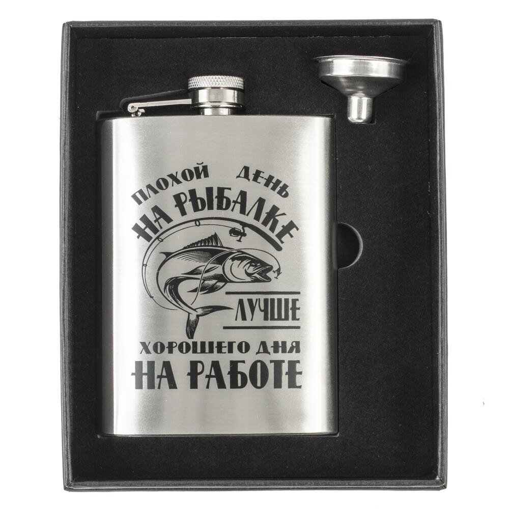 Набор подарочный (фляжка 220 мл, воронка), L9,5 W2,5 H13,5 см Набор подарочный (фляжка 220 мл, воронка), L9,5 W2,5 H13,5 см