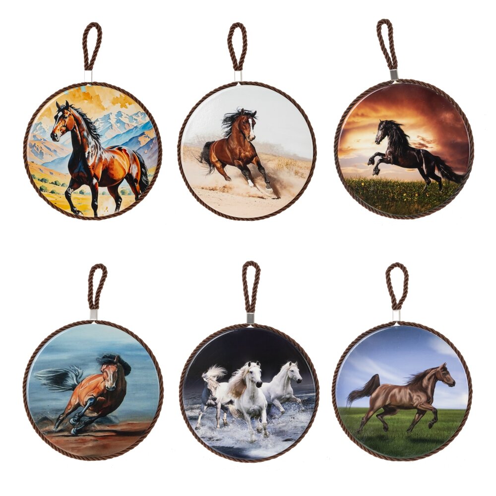 Декоративная подставка под горячее с подвеской 