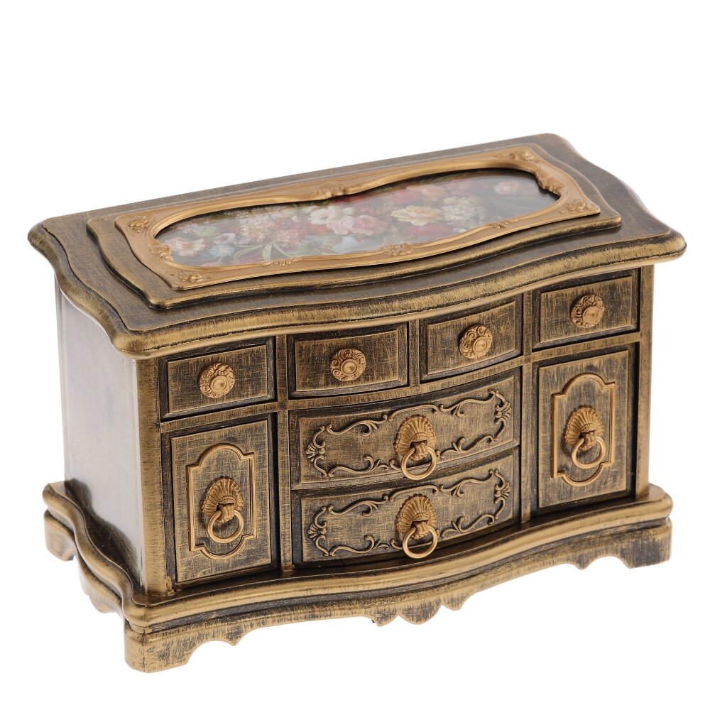 Шкатулка для украшений (музык.), L21,5 W10,5 H14 см