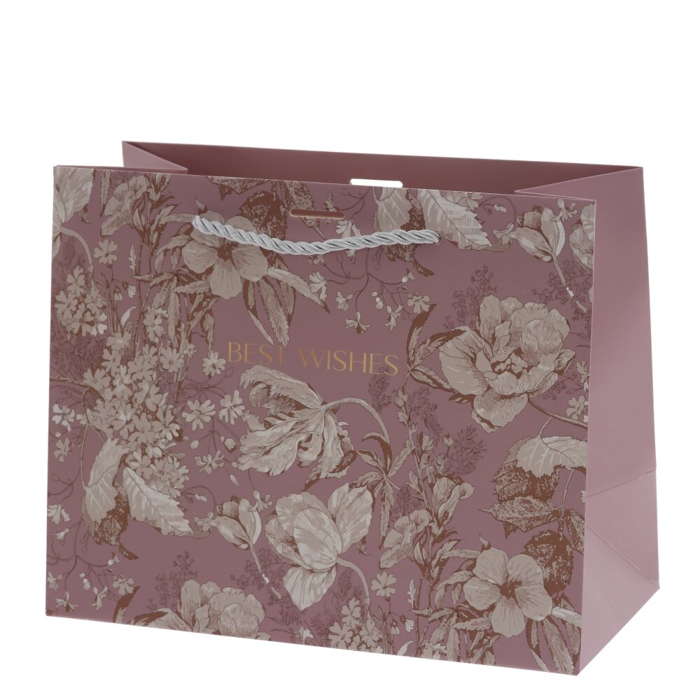 Пакет подарочный S (бумага 210г/м2, блок 12шт), L25 W12 H20 см