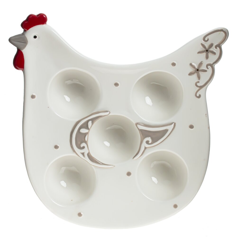 Тарелка для 5-ти яиц, L18,5 W20 H3,5 см