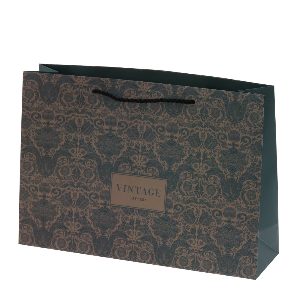 Пакет подарочный L (бумага 210г/м2, блок 12шт), L36 W10 H25 см