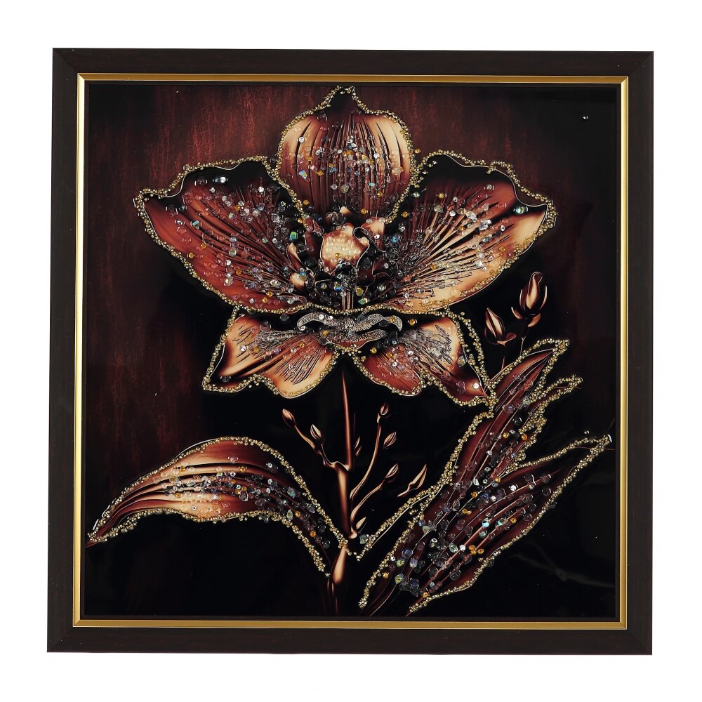 Панно с кристальным декором, L42 W2 H42 см