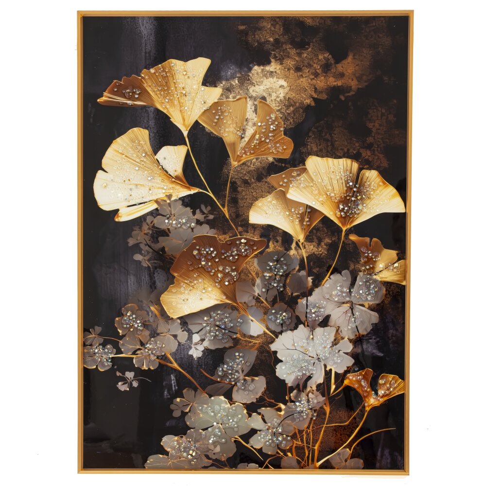 Панно с кристальным декором, L50 W3,5 H70,5 см