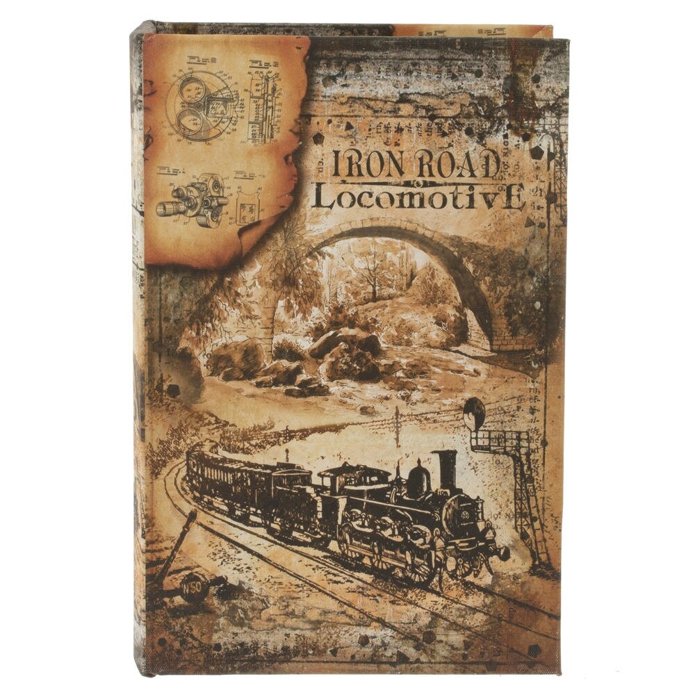 Шкатулка-книга с кодовым замком, L18 W7 H27 см Шкатулка-книга с кодовым замком, L18 W7 H27 см